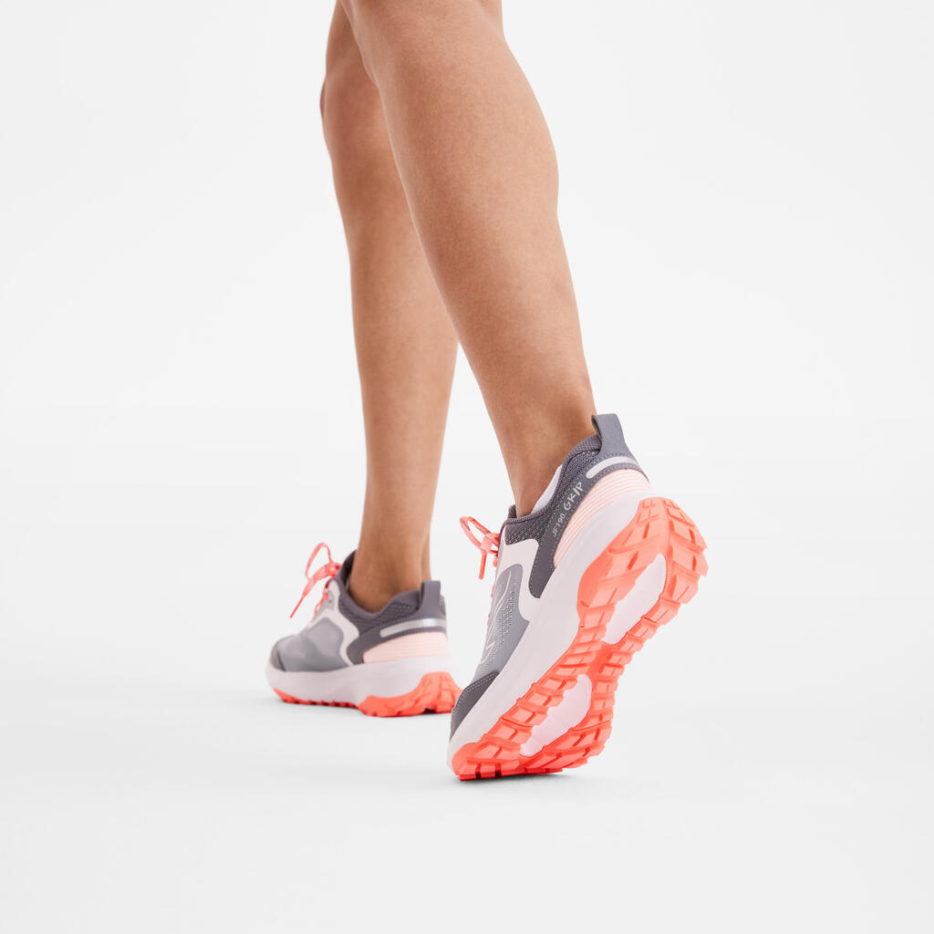 Chaussures Running et Trail Femme, Kiprun  JF190 Grip Violet