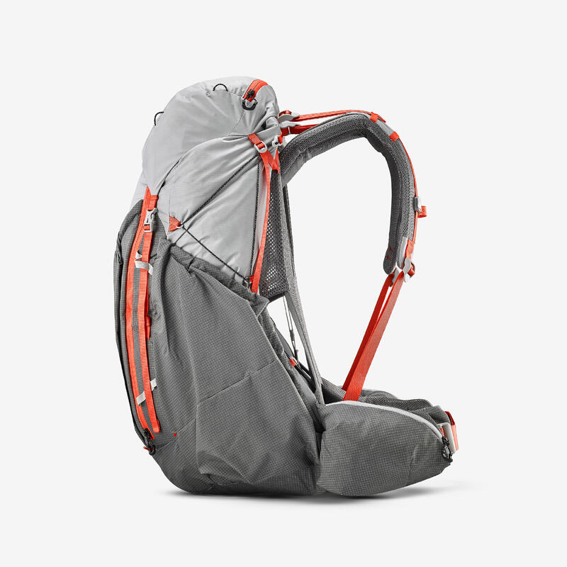 Rucsac Trekking la munte Ultralight MT900 45+10L Gri Damă 