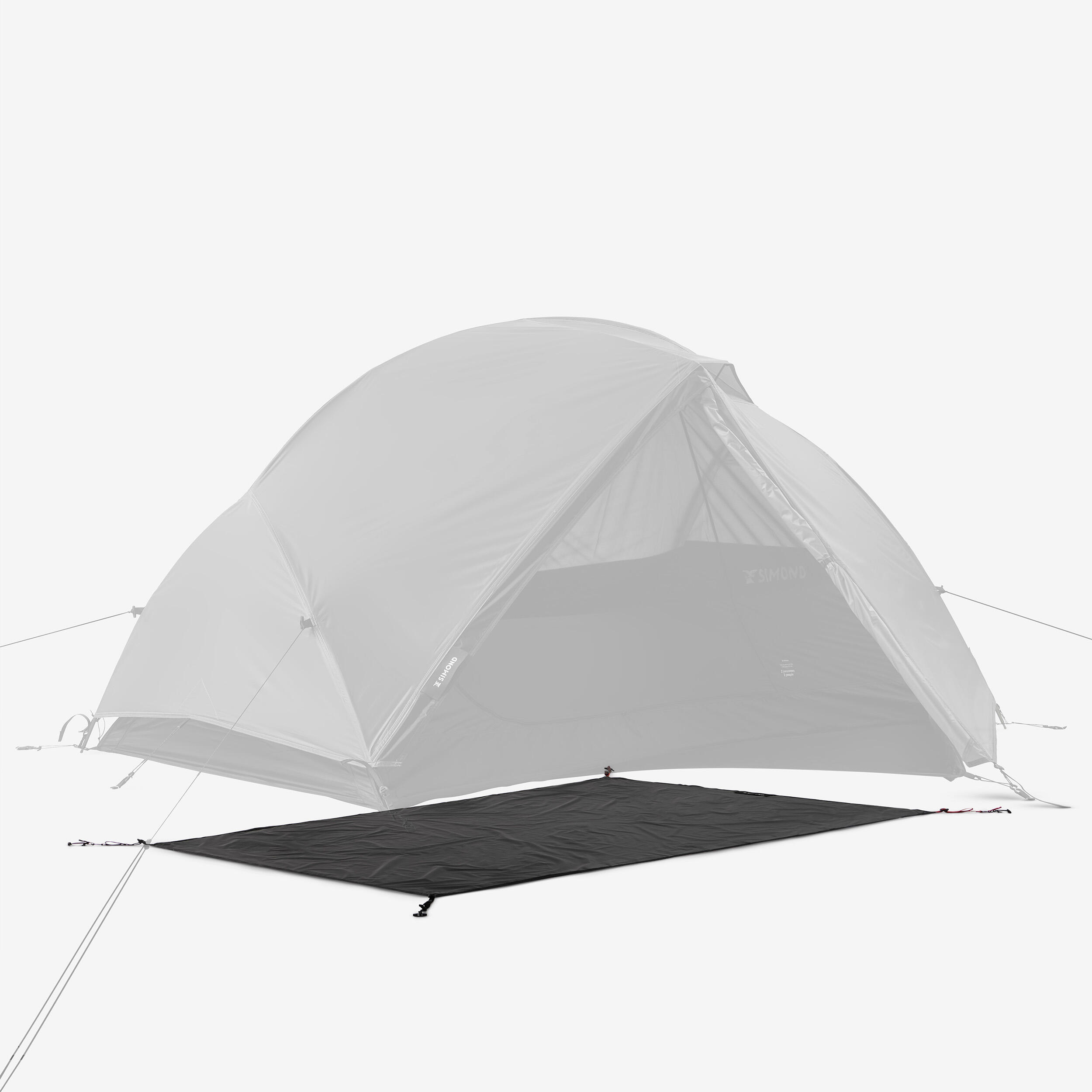 Groundsheet MT900 for 2-person tent - Black 2/3
