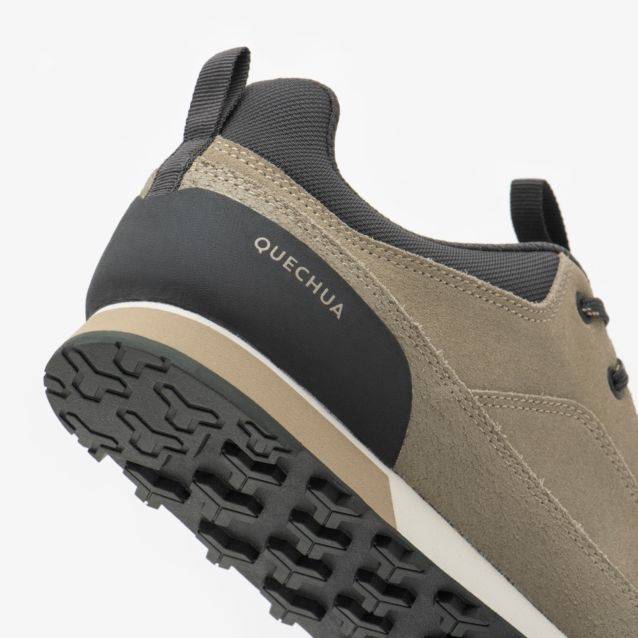 Men’s Hiking Shoes - Arpenaz 500 Revival - Ash beige - Quechua - Decathlon