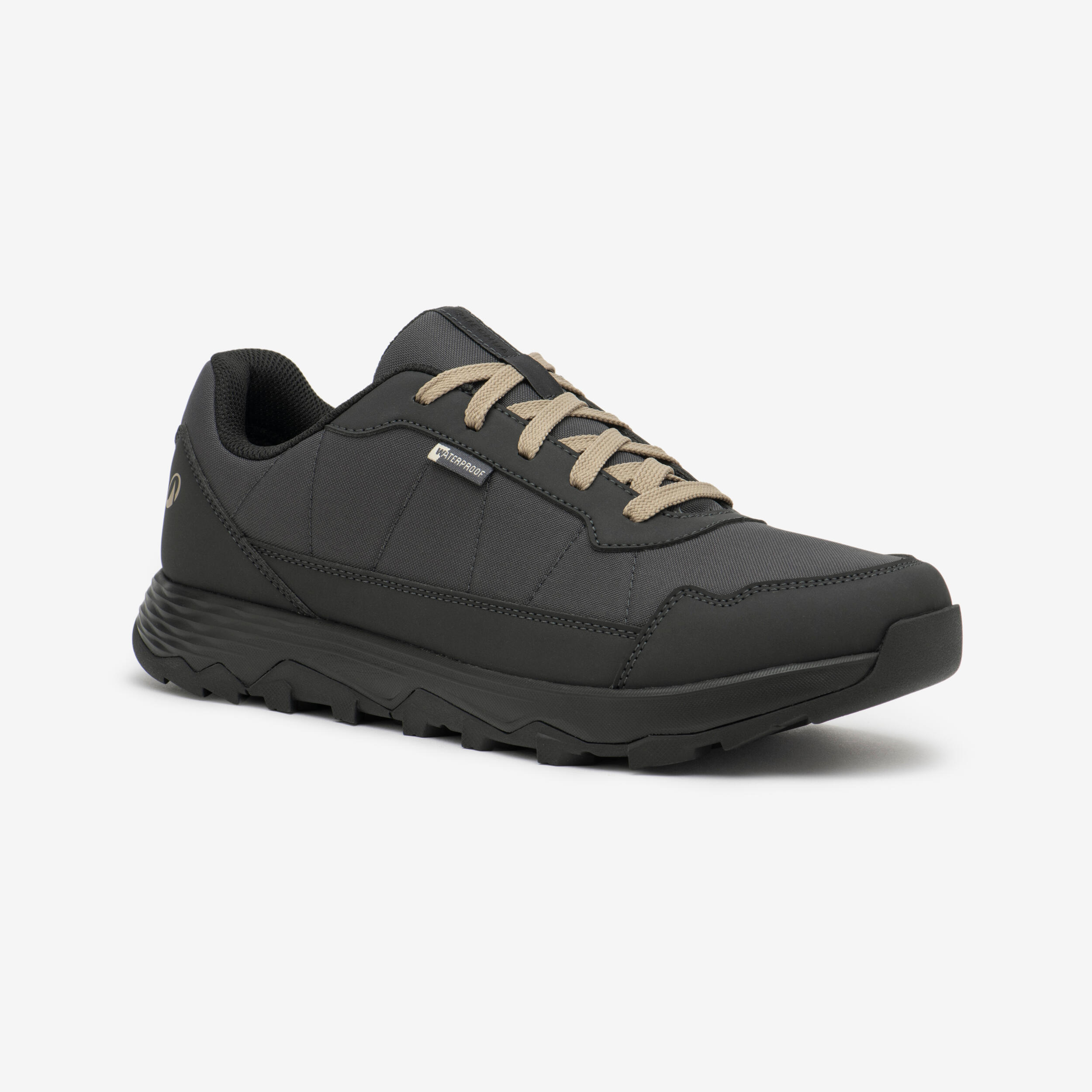 QUECHUA Wanderschuhe Herren niedrig wasserdicht - NH100 grau