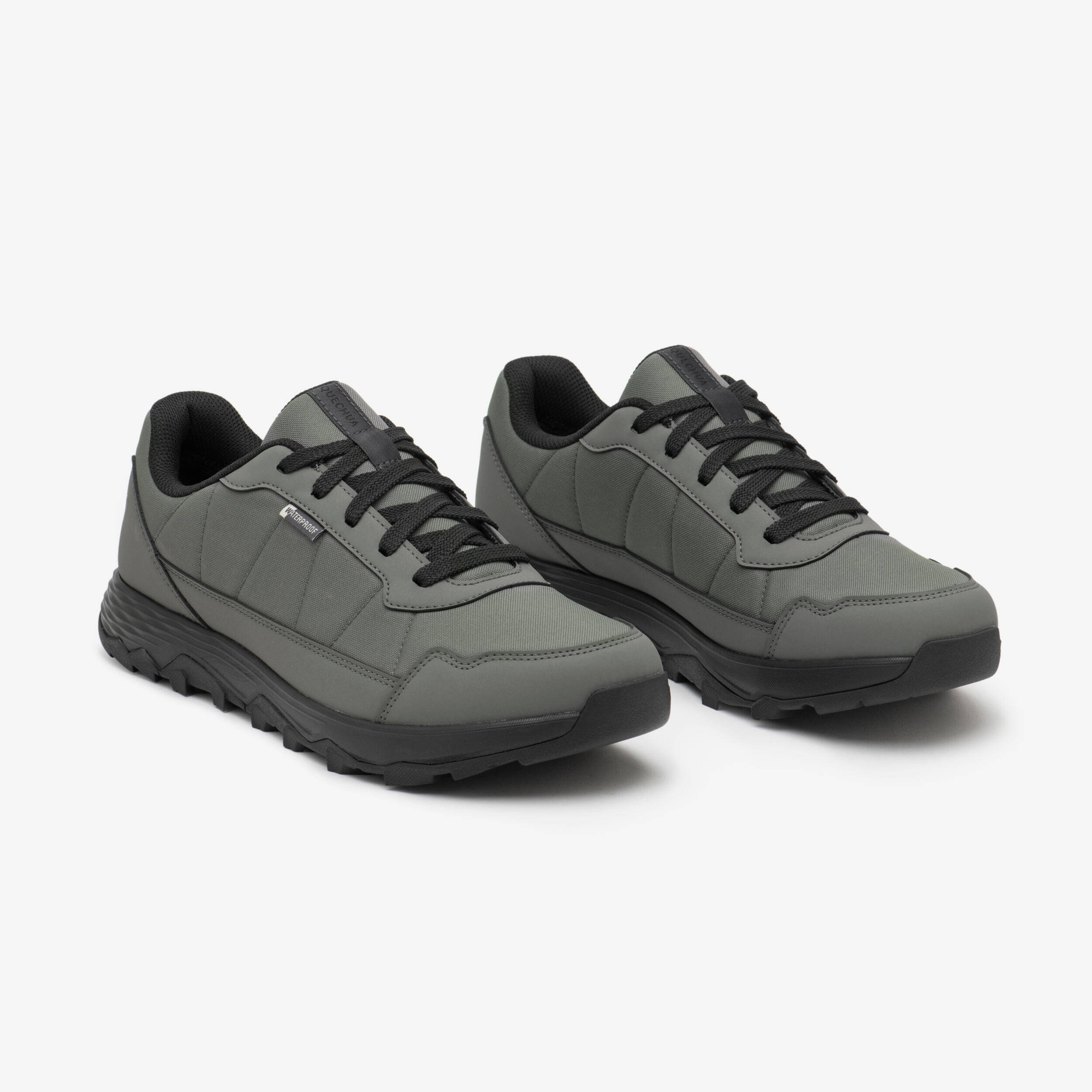 Men’s waterproof hiking boots, NH100 WP - Grey -  2