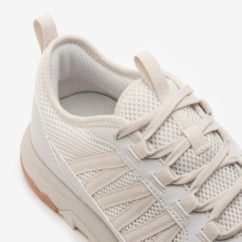 Chaussure respirante de randonnée basse homme, NH500 fresh blanche