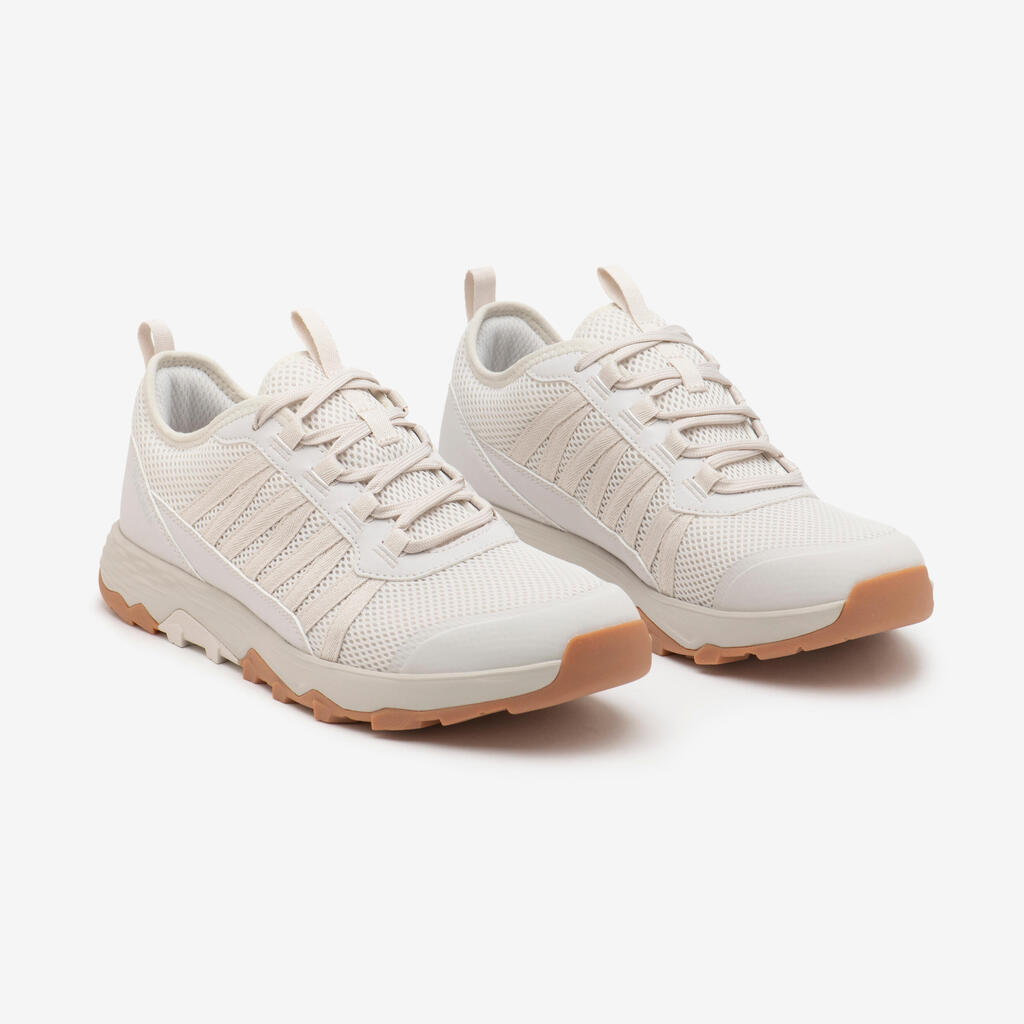 Chaussure de randonnée basse respirante homme, NH500 Fresh blanc