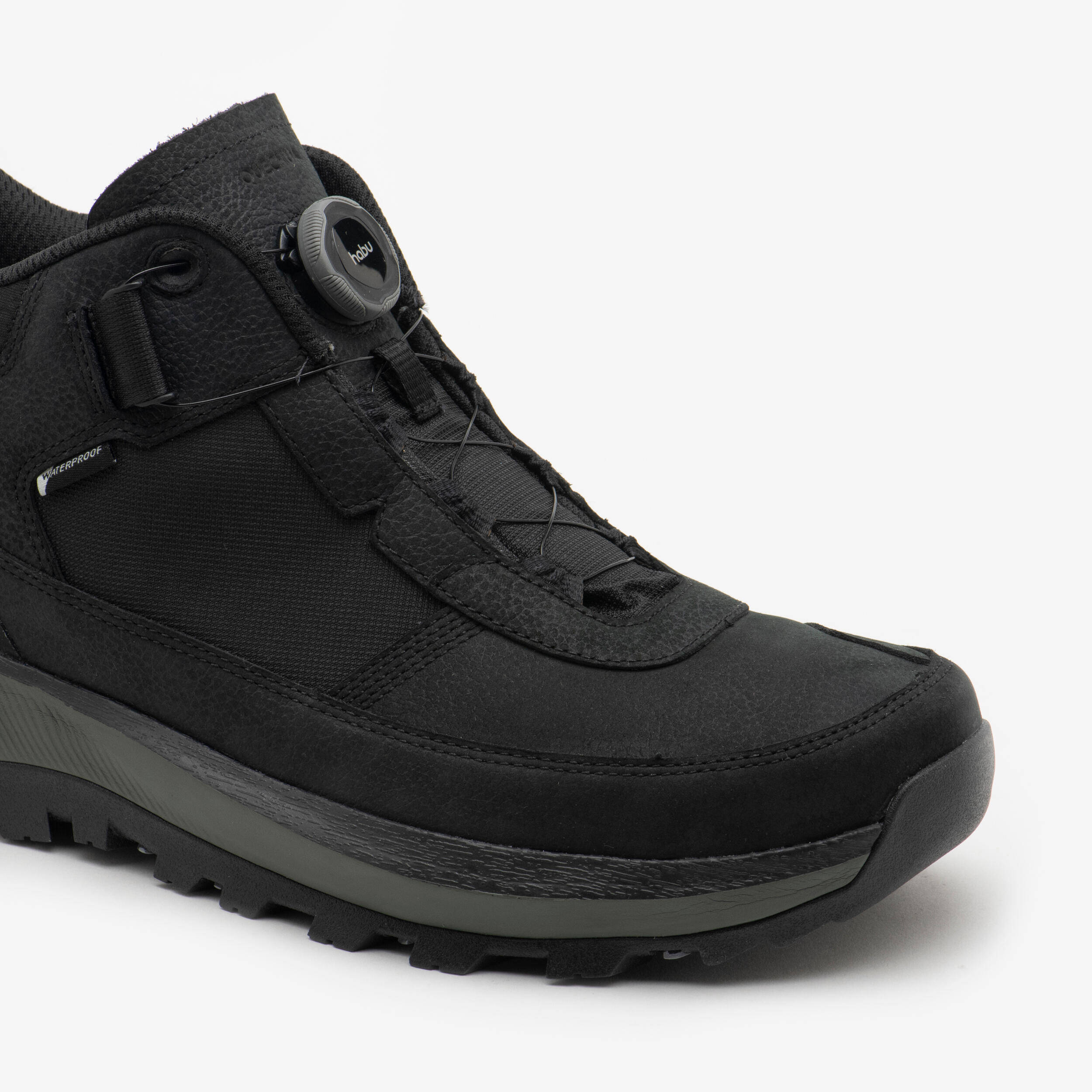 Men’s waterproof hiking boots, NH900 2 Seconds - Black -  4