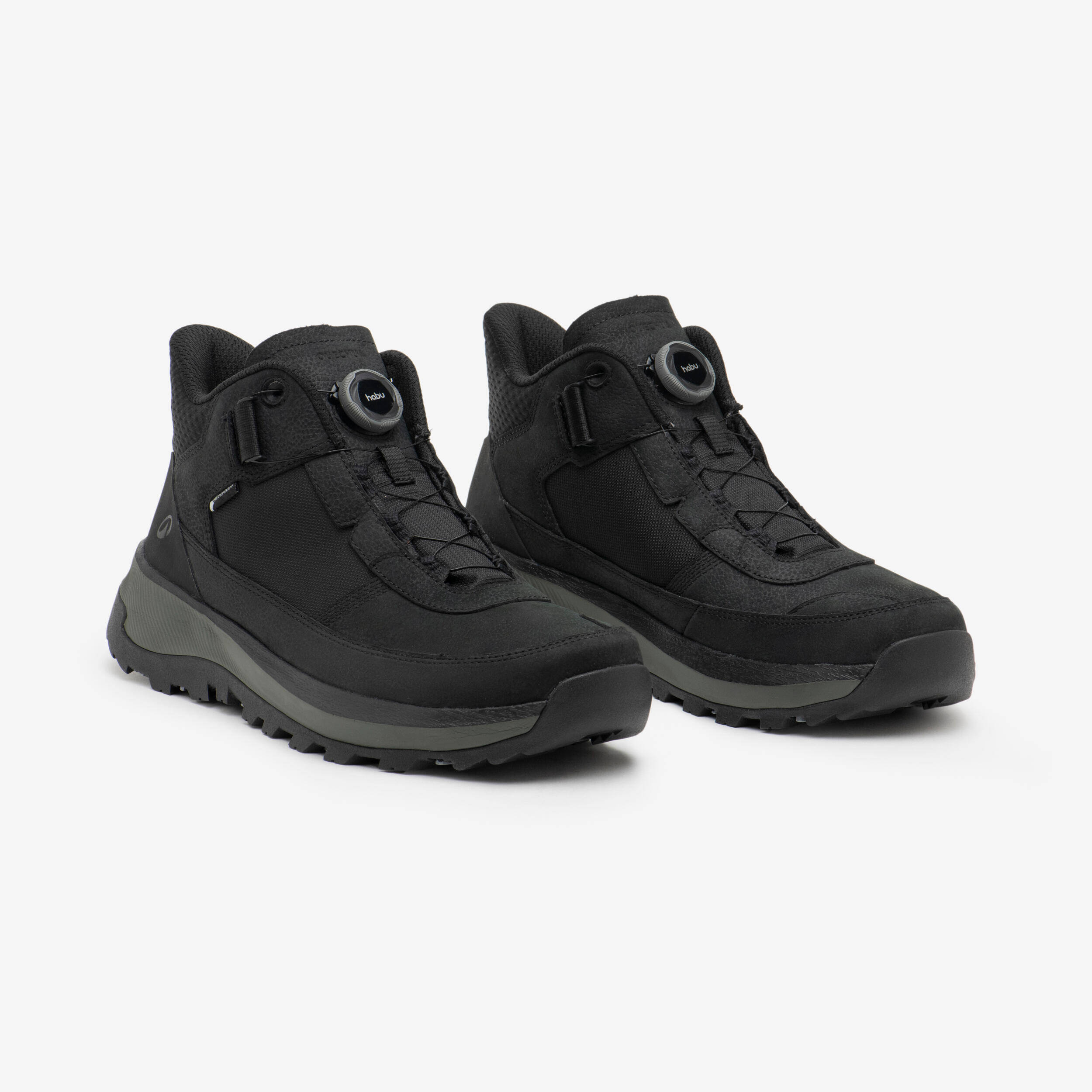 Men’s waterproof hiking boots, NH900 2 Seconds - Black -  3