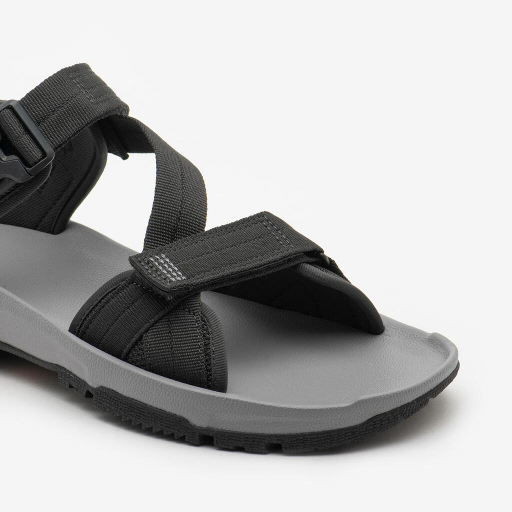 Sandale de randonnée homme, NH500 gris foncé