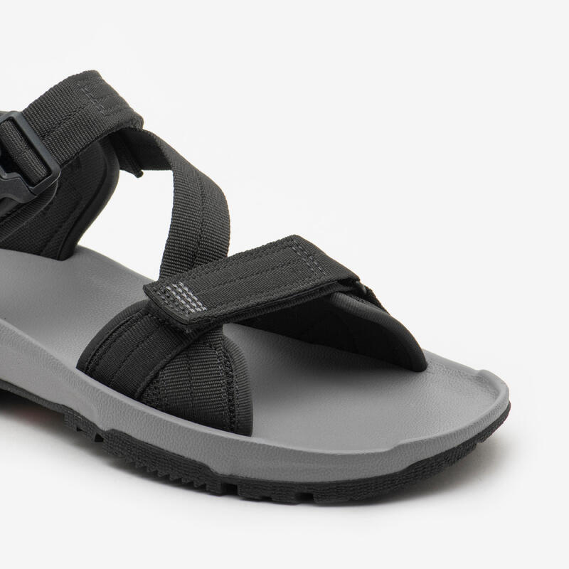Sandale de randonnée homme, NH500 gris foncé