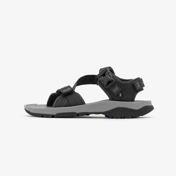 Dark grey hiking sandals with adjustable straps
