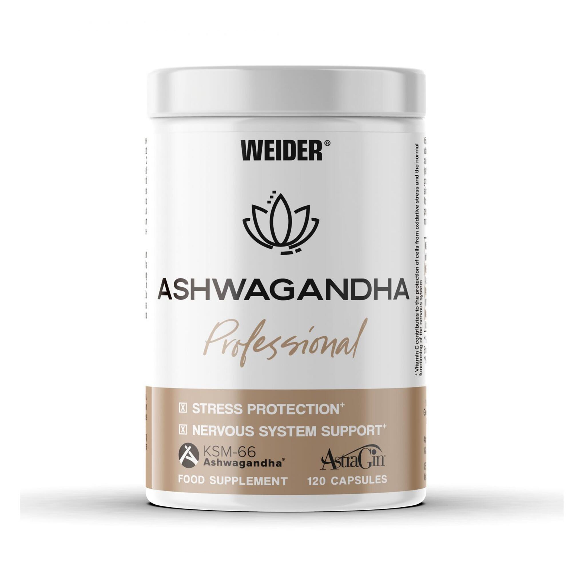 WEIDER Suplemento Ashwaganda Professional 120 cápsulas