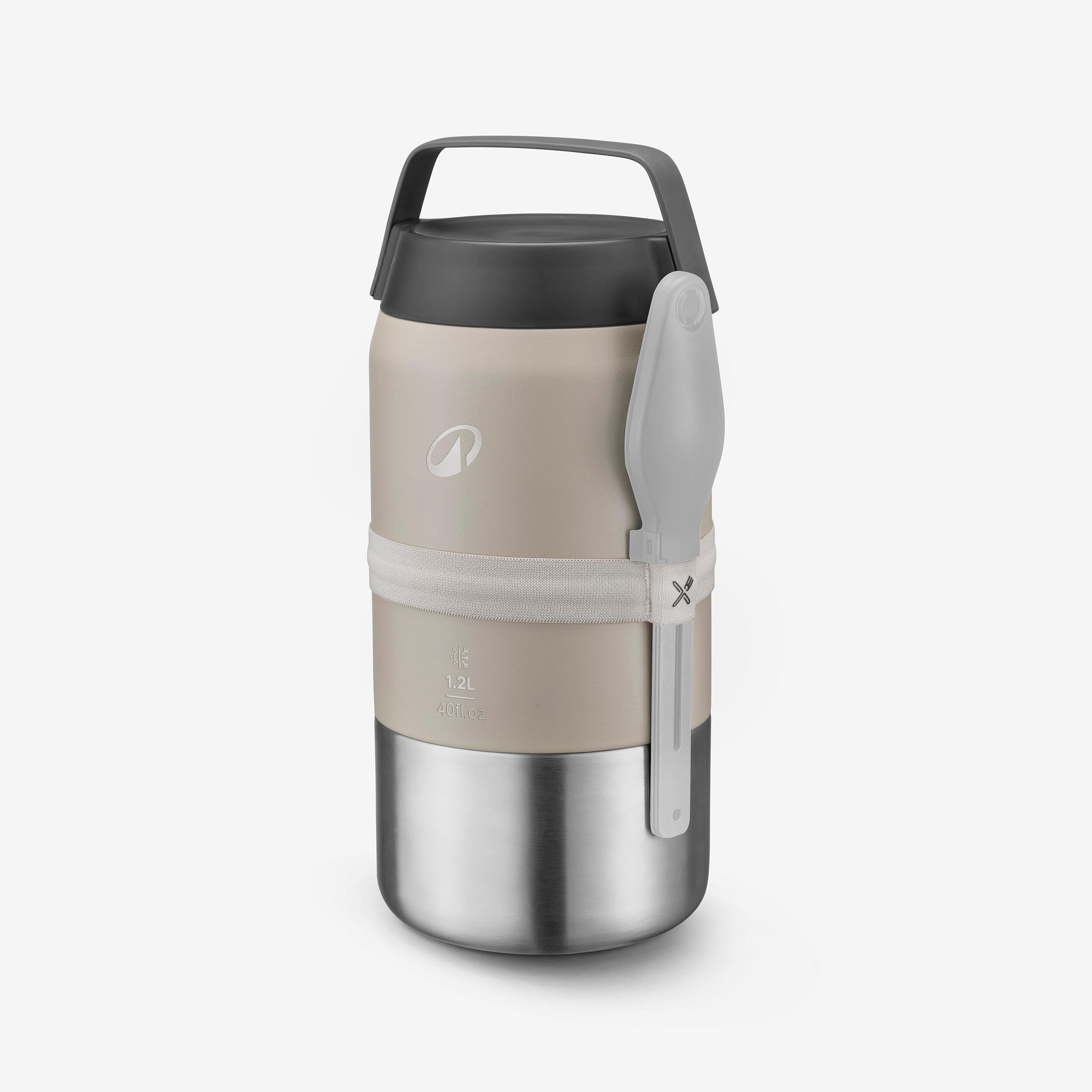 900 isothermal stainless steel 1.2 litre food box for camping, hiking/trekking 6/9