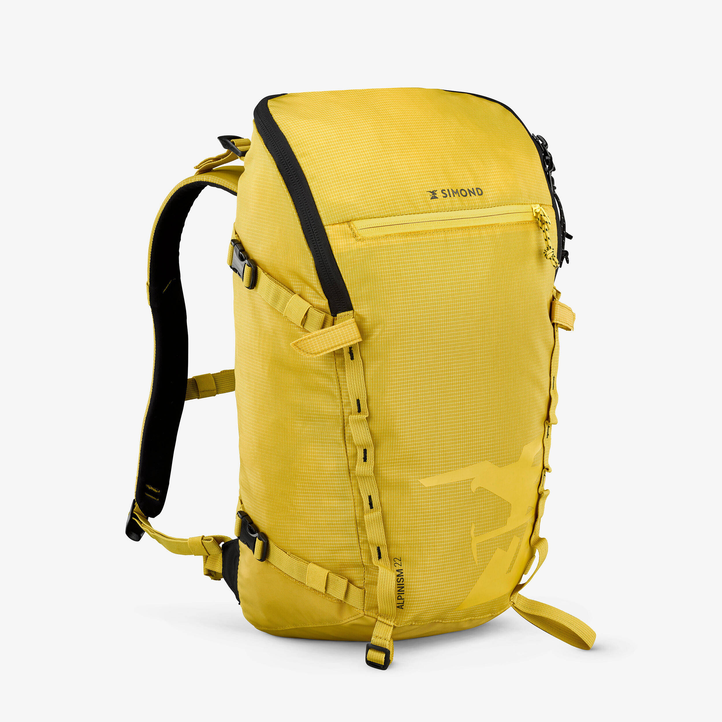Mountaineering Backpack 22 Litres - Alpinism 22 Yellow -  1