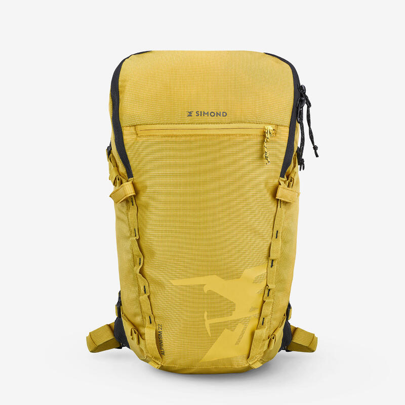 Mochila de alpinismo 22 litros - ALPINISM 22 AMARELO