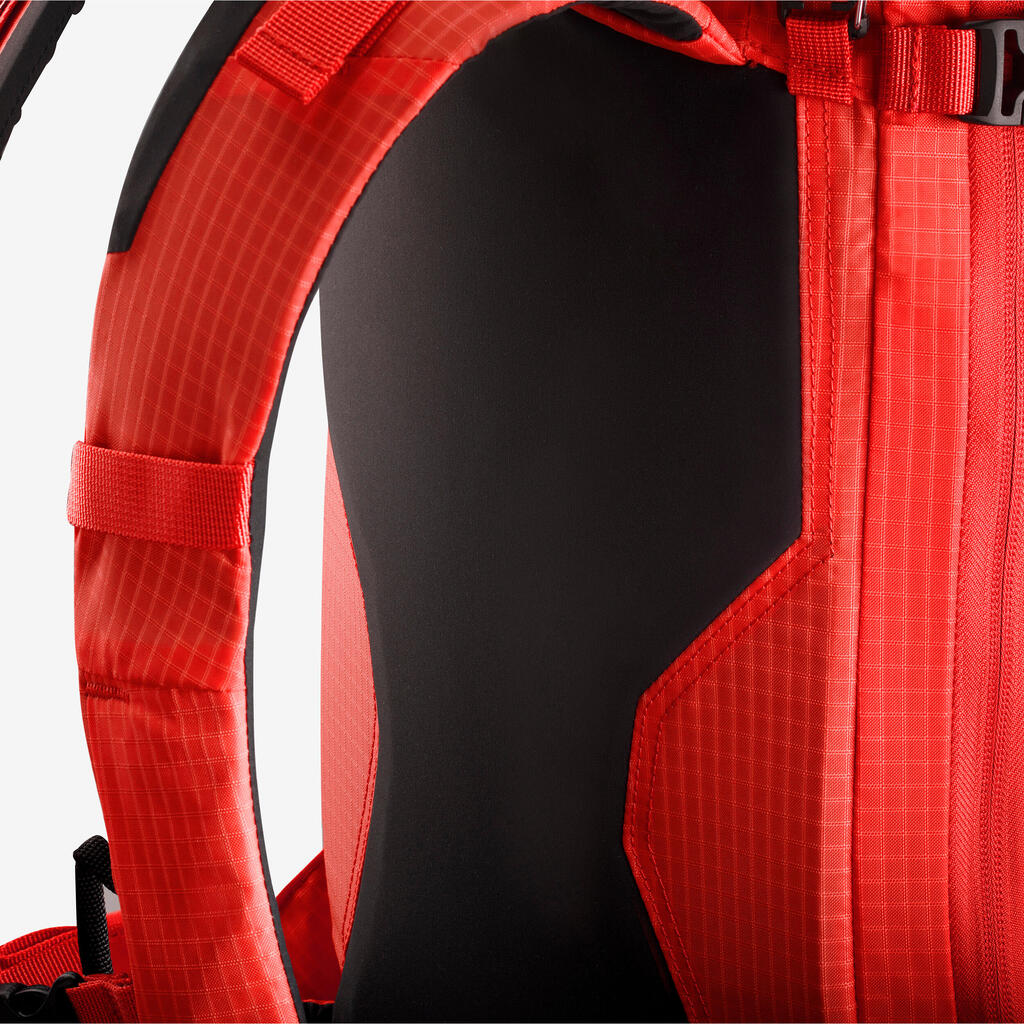 Versatile and modular mountaineering Backpack - Alpinism 33 red