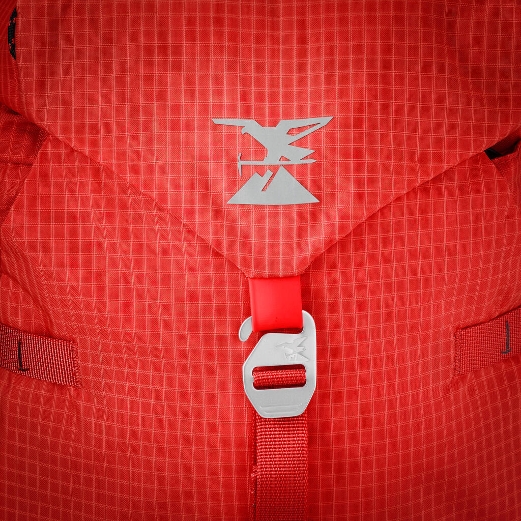 Versatile and modular mountaineering Backpack - Alpinism 33 red