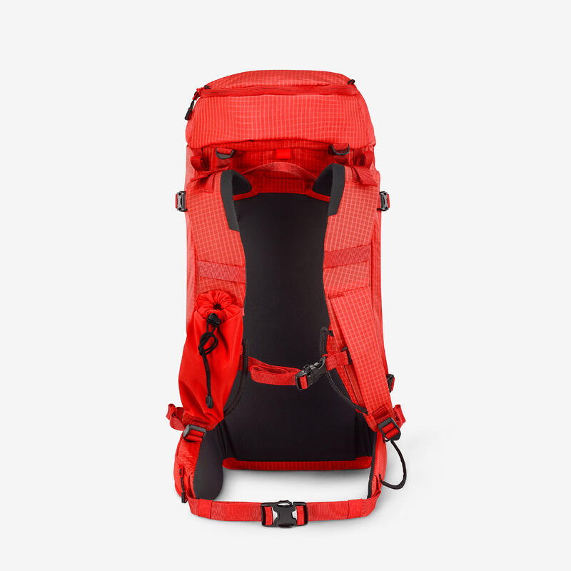 Sac à dos d'alpinisme polyvalent et modulable, Alpinism 33 rouge