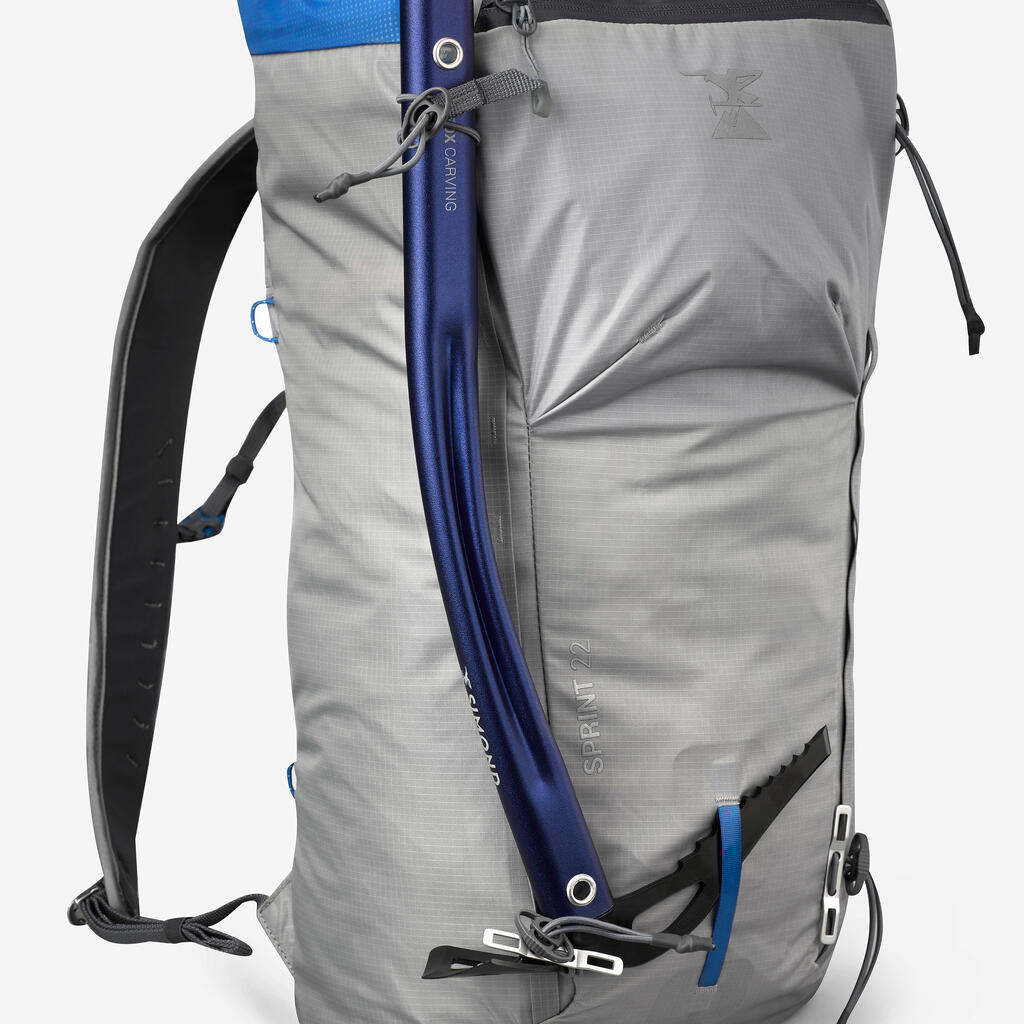 Ruksak za alpinizam Sprint 22 litre sivi