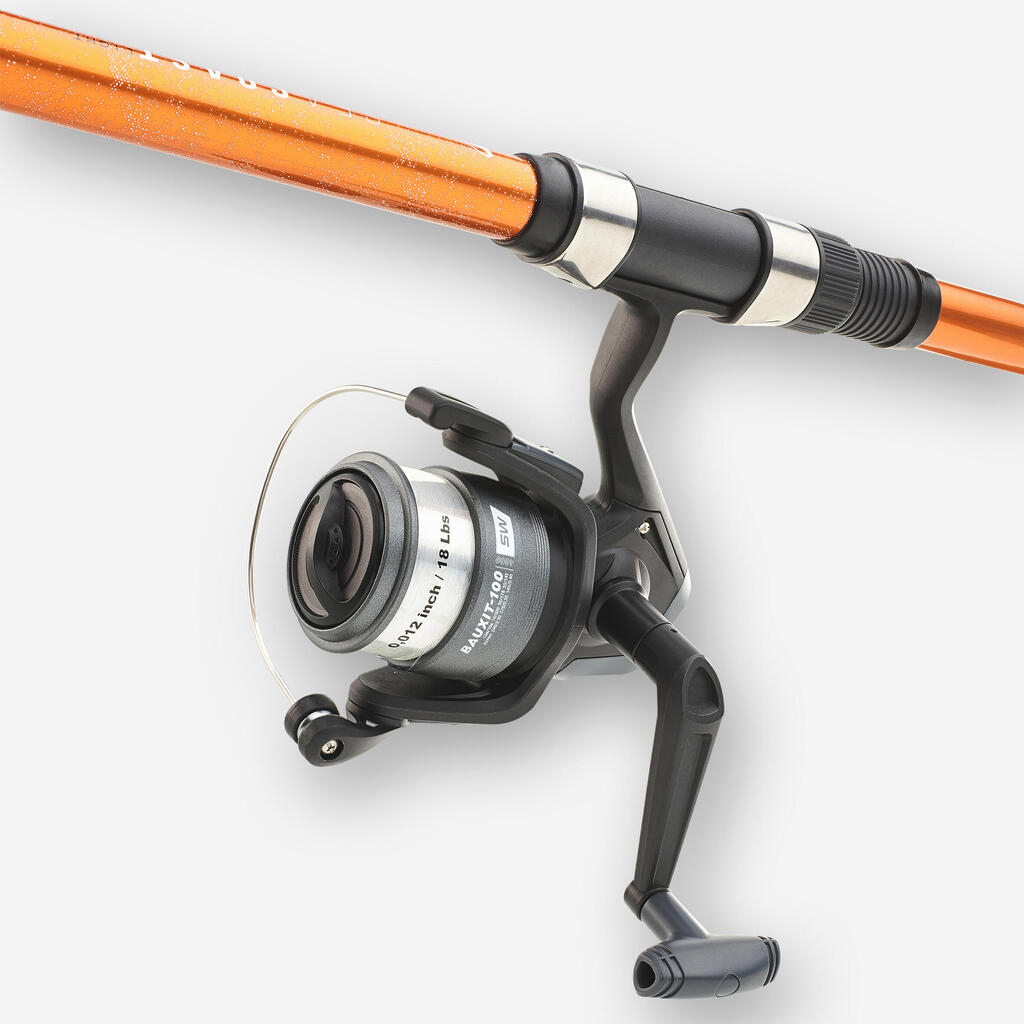 חכת קומבו טלסקופית דגם SEACOAST LIGHT 100 300 להתאמה בלחיצה עבור דיג בים 