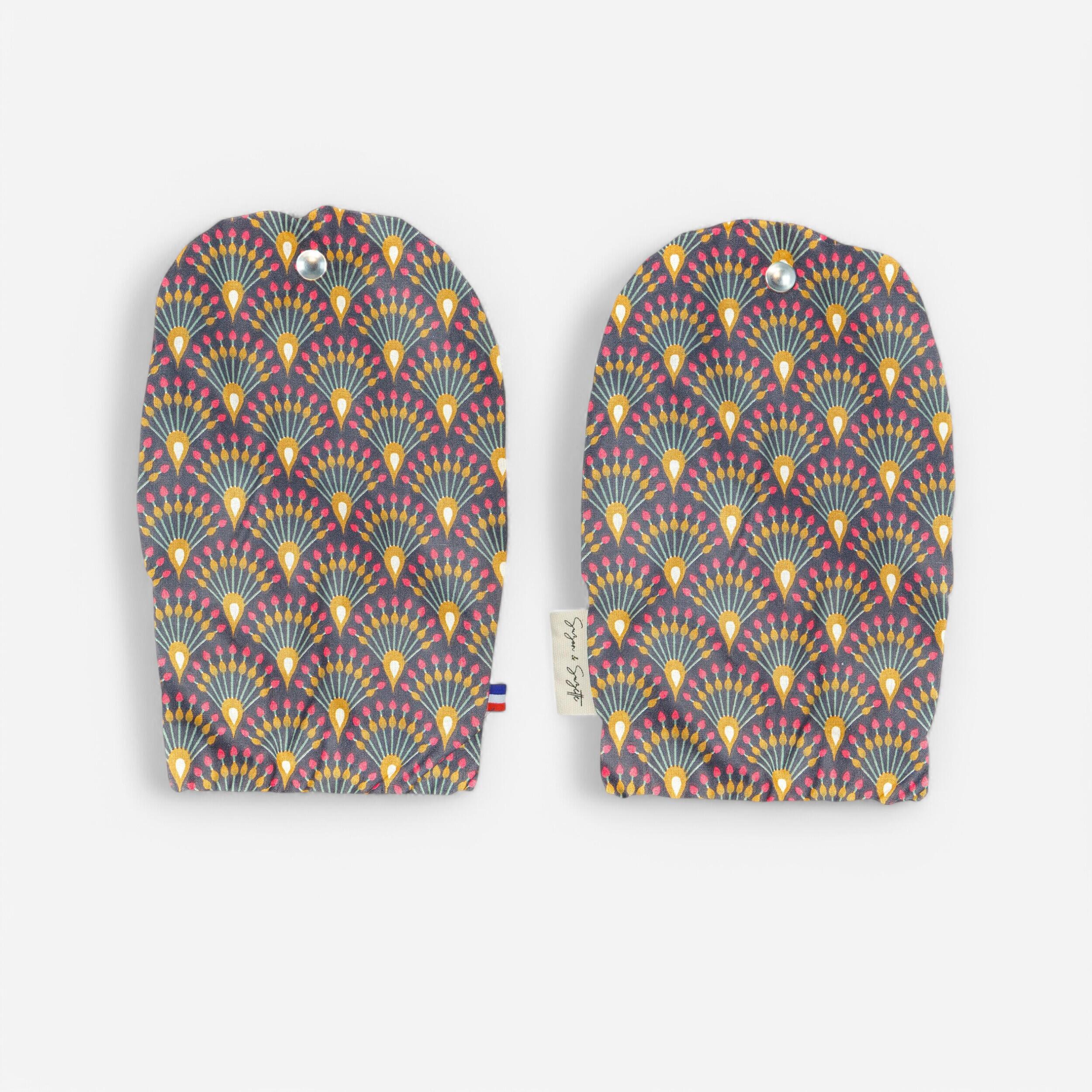 Manchon vélo enfant Gaston, aubergine