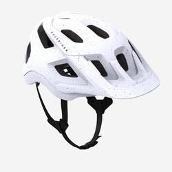 Casque de vélo VTT EXPL 500 LTD , Blanc moucheté