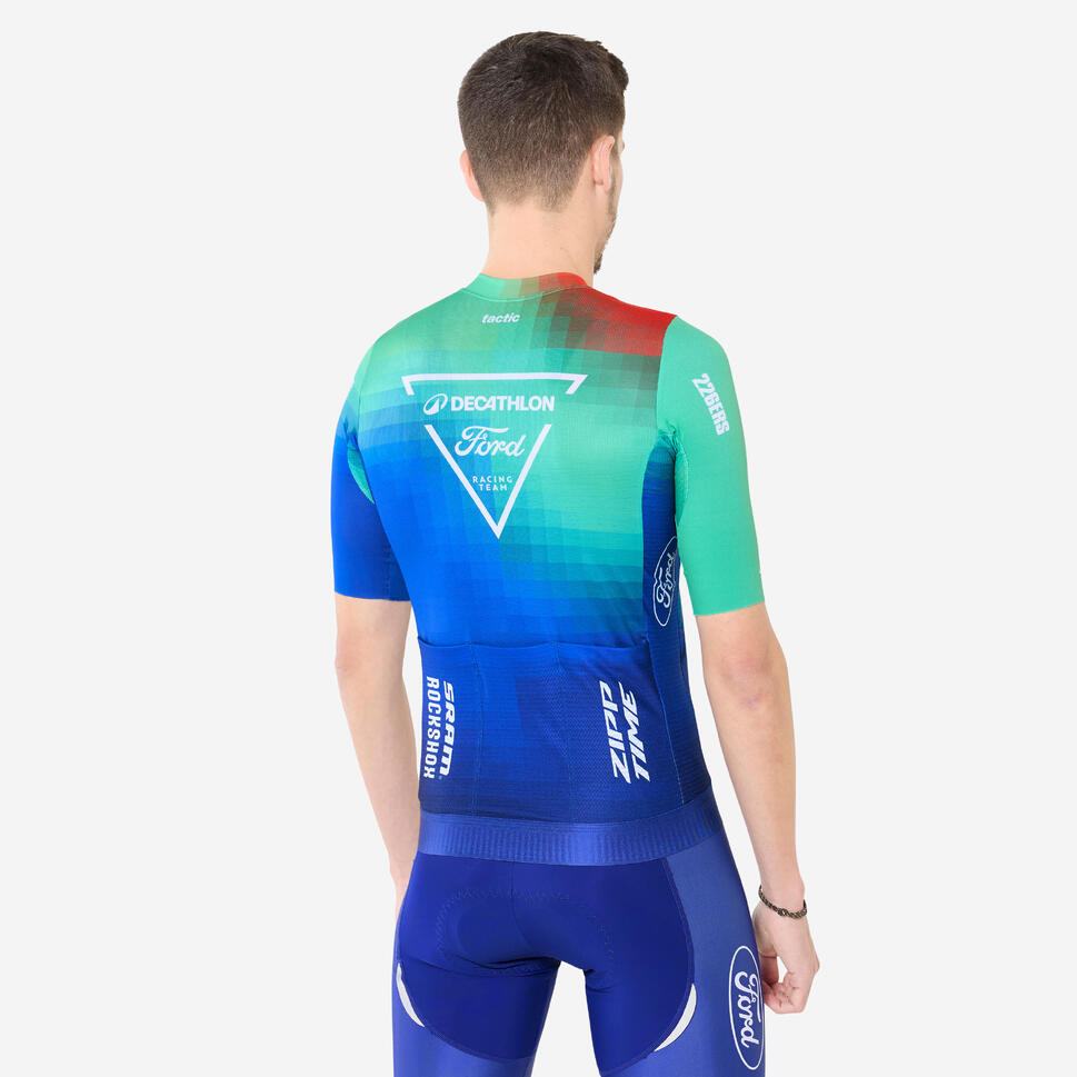 Koszulka rowerowa MTB Decathlon Ford Racing Team Replica