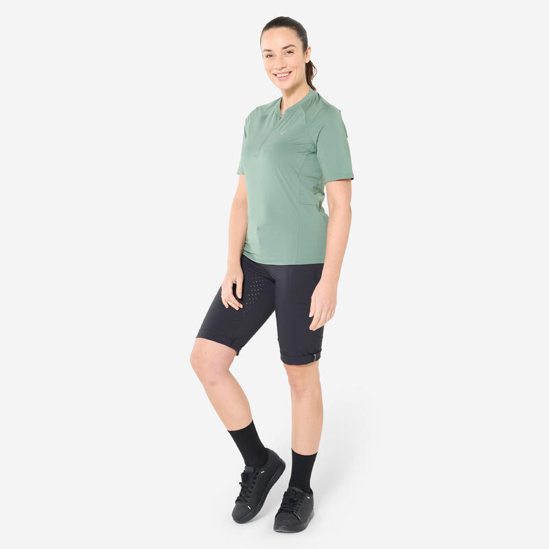 Tricou ciclism cargo Verde Damă