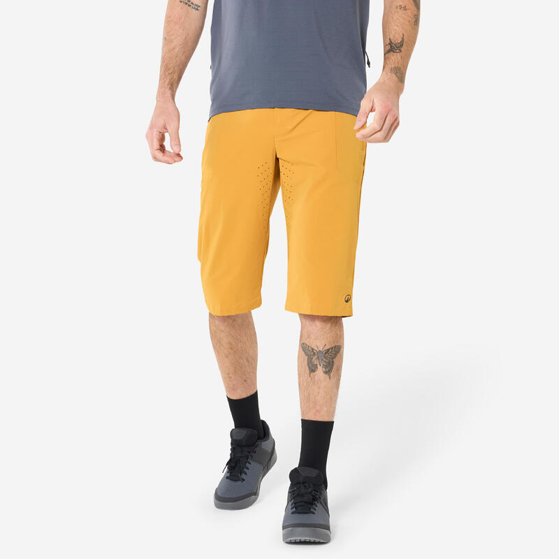 Șort respirant ciclism Galben Unisex
