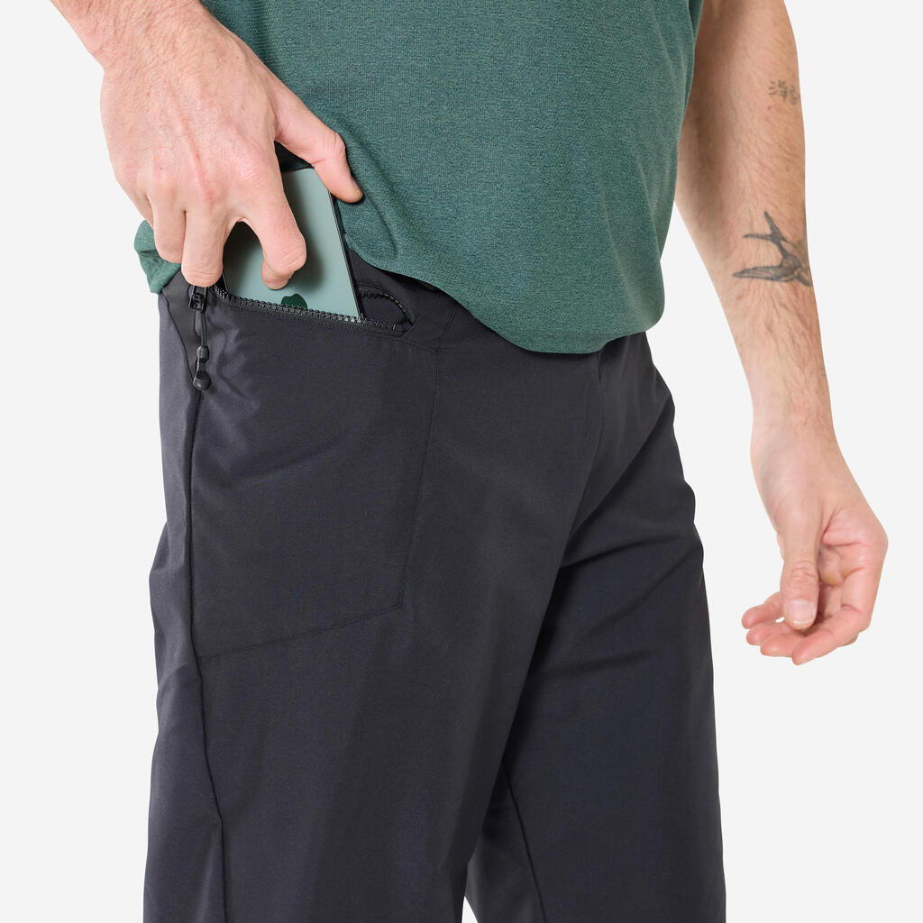 Muški šorts za brdski biciklizam Essential - crni