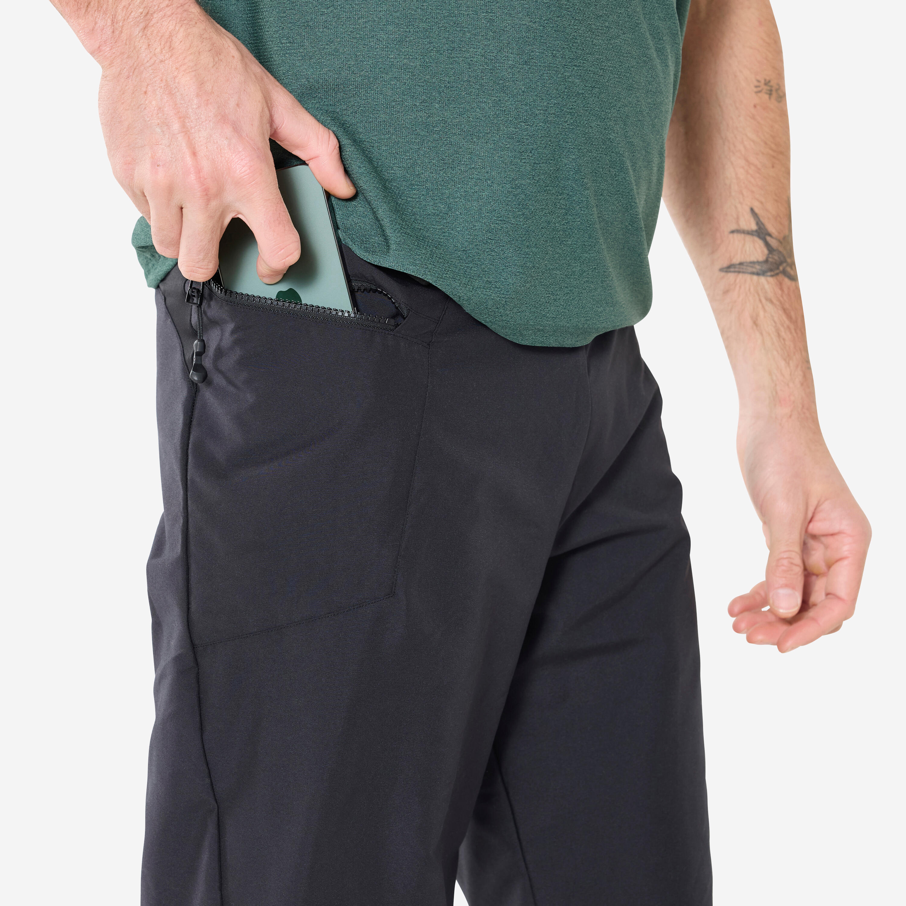 Short de vélo de montagne homme - EXPL 100 noir 4/8
