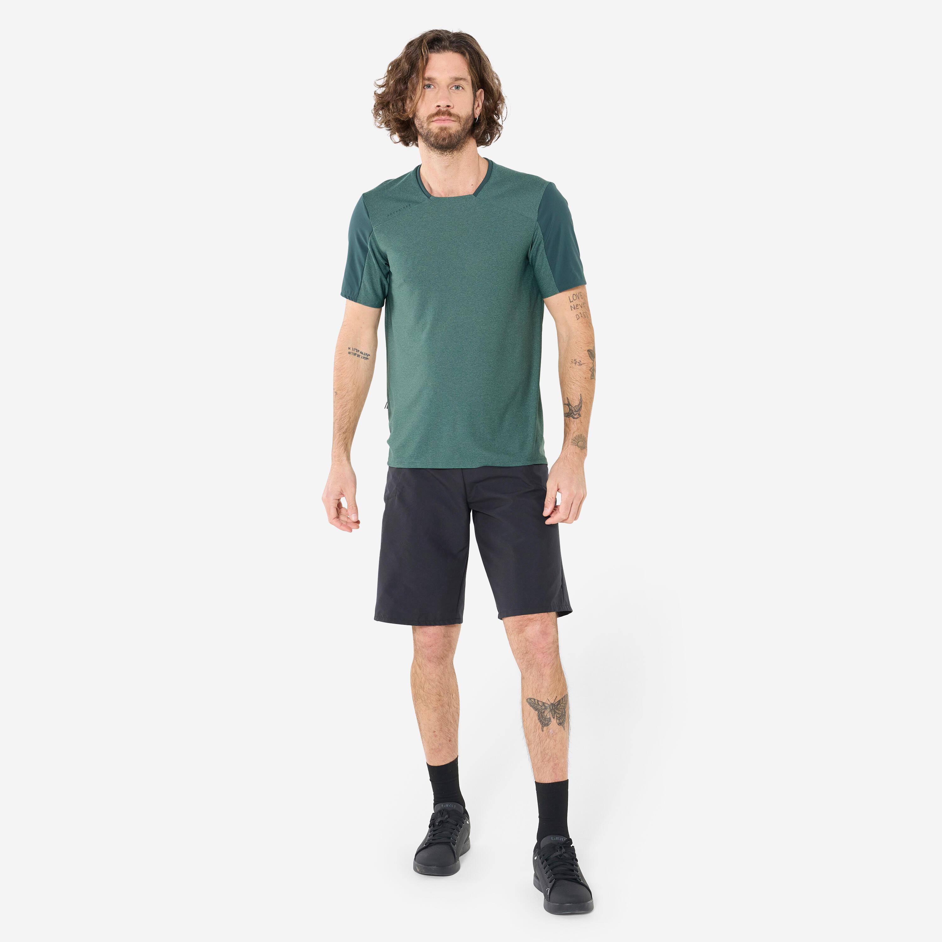 Short de vélo de montagne homme - EXPL 100 noir 2/8