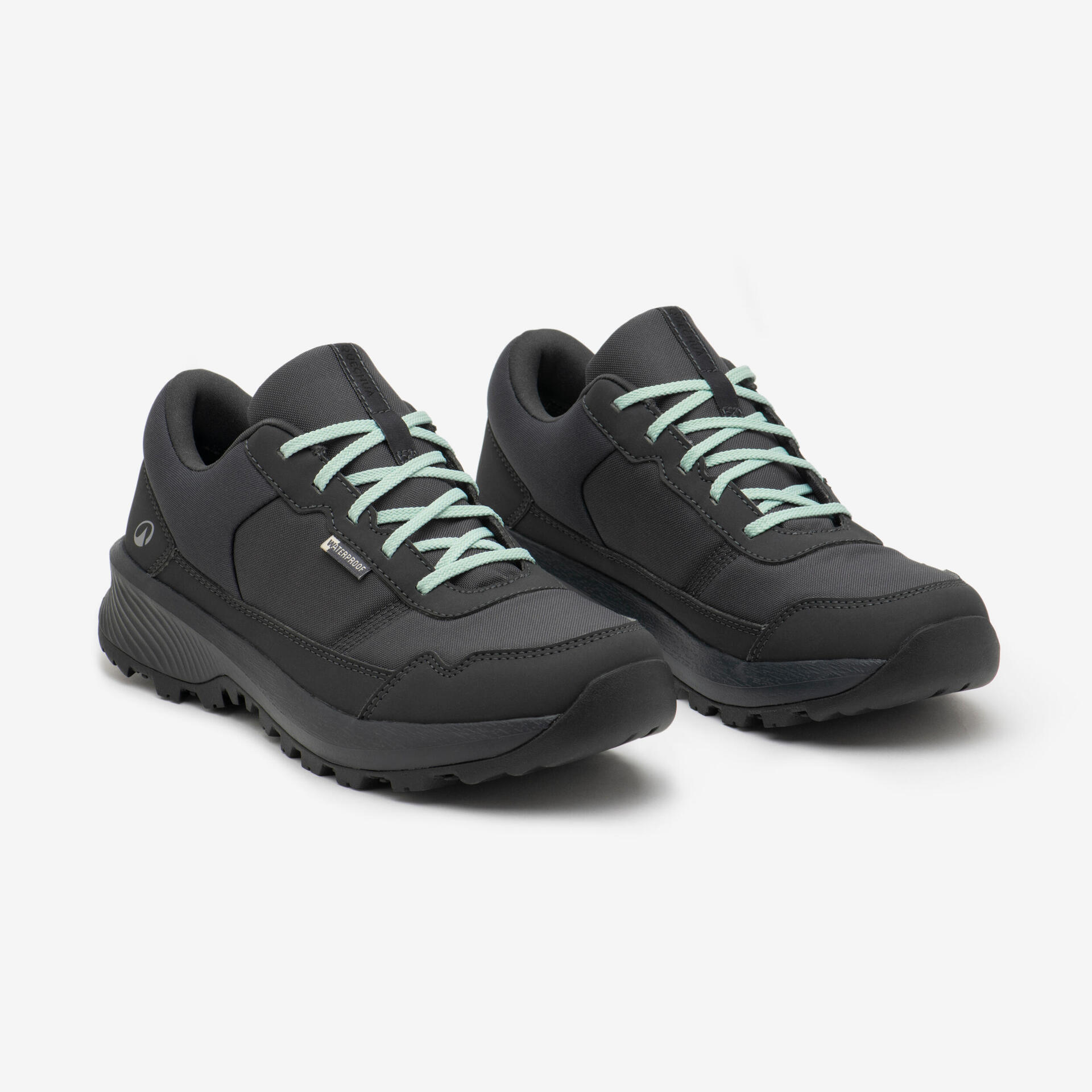 Women's Waterproof Low Hiking Boot, NH100 Grey