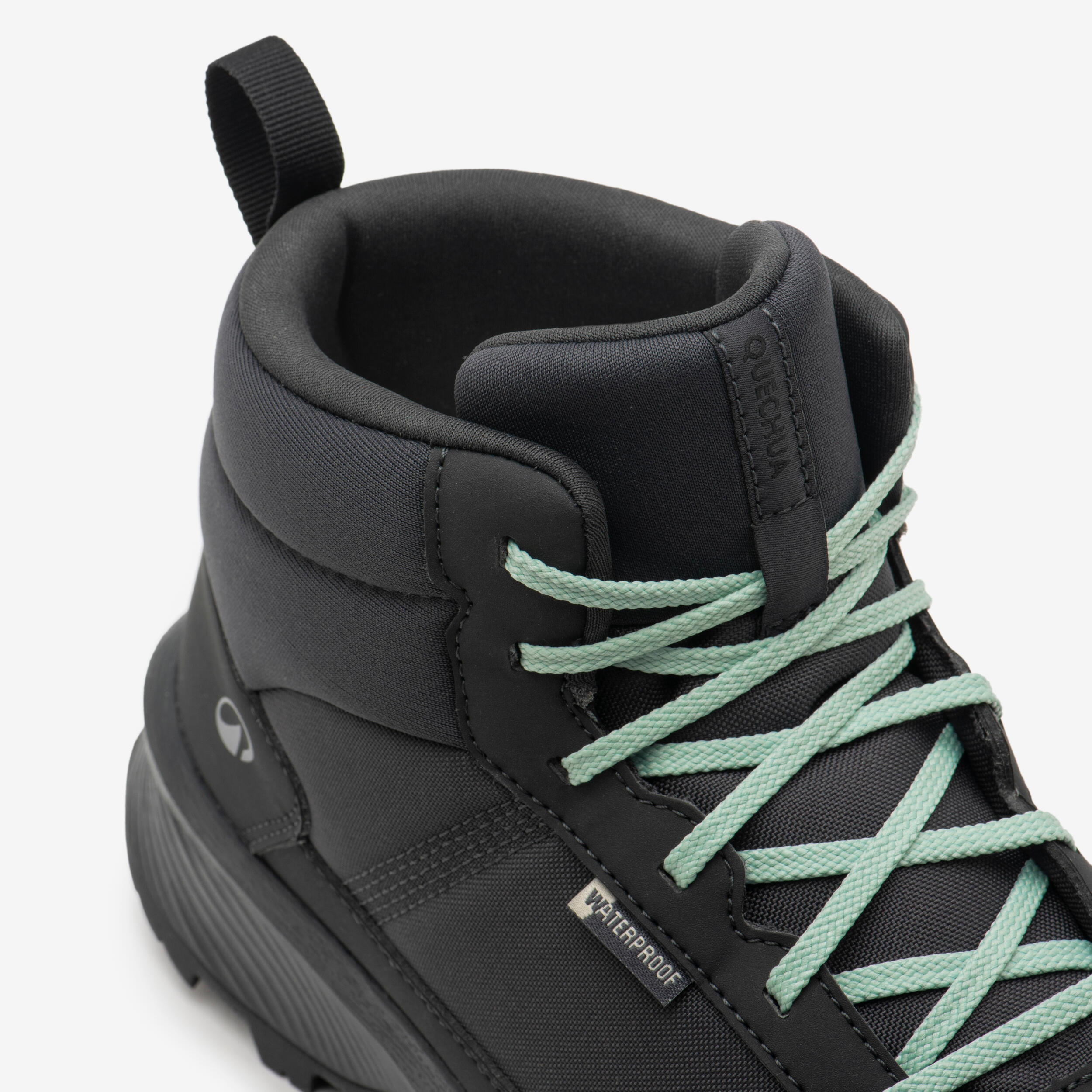 Kadın Outdoor Su Geçirmez Bot - Gri - NH100 Mid WP QUECHUA - Decathlon