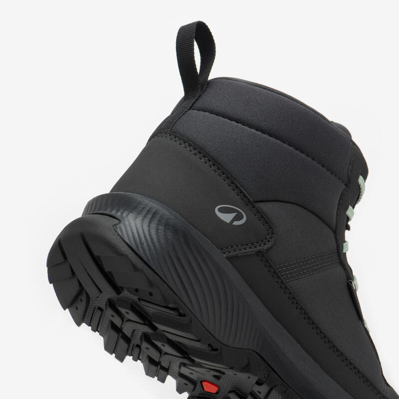 Chaussure de randonnée imperméable mid femme, NH100 Mid WP gris