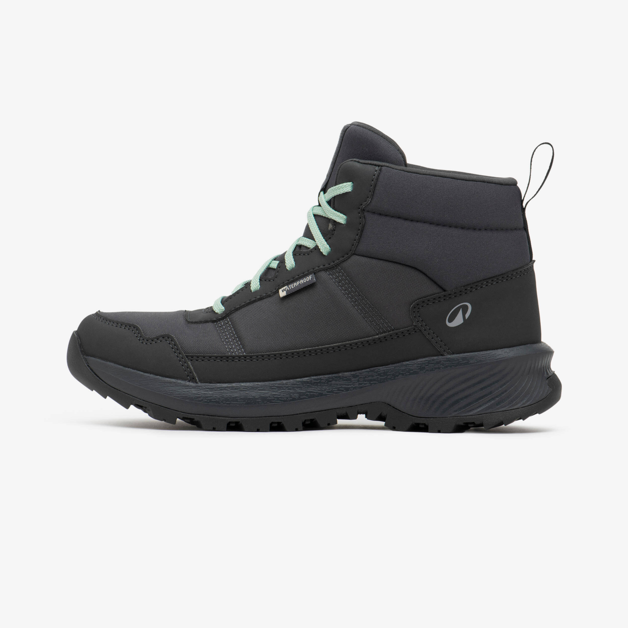 Women’s mid-rise waterproof hiking boots, NH100 WP - Grey -  1