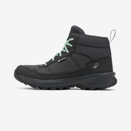Chaussure de randonnée imperméable mid femme, NH100 Mid WP gris