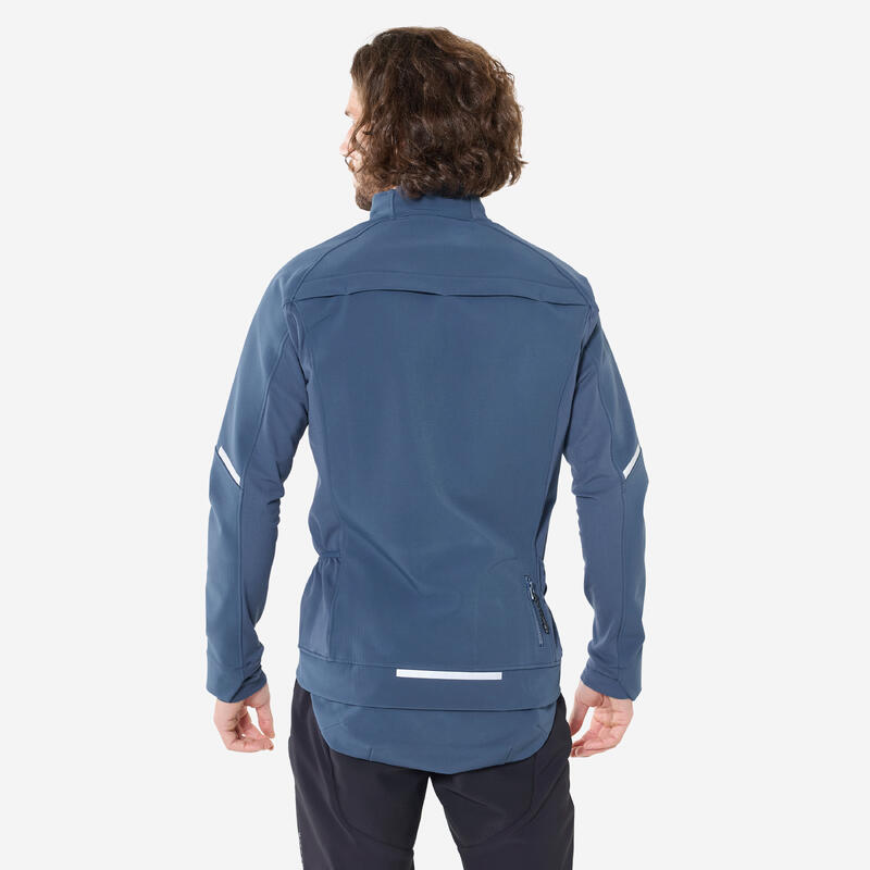 Veste Vélo VTT hiver homme bleu