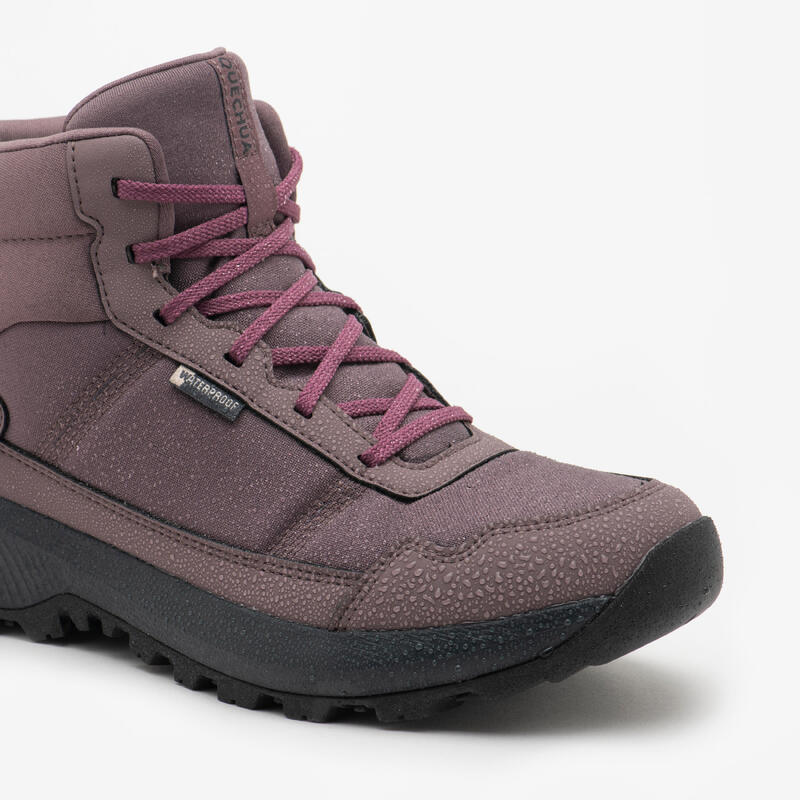 Buty turystyczne damskie Quechua NH100 mid wodoodporne