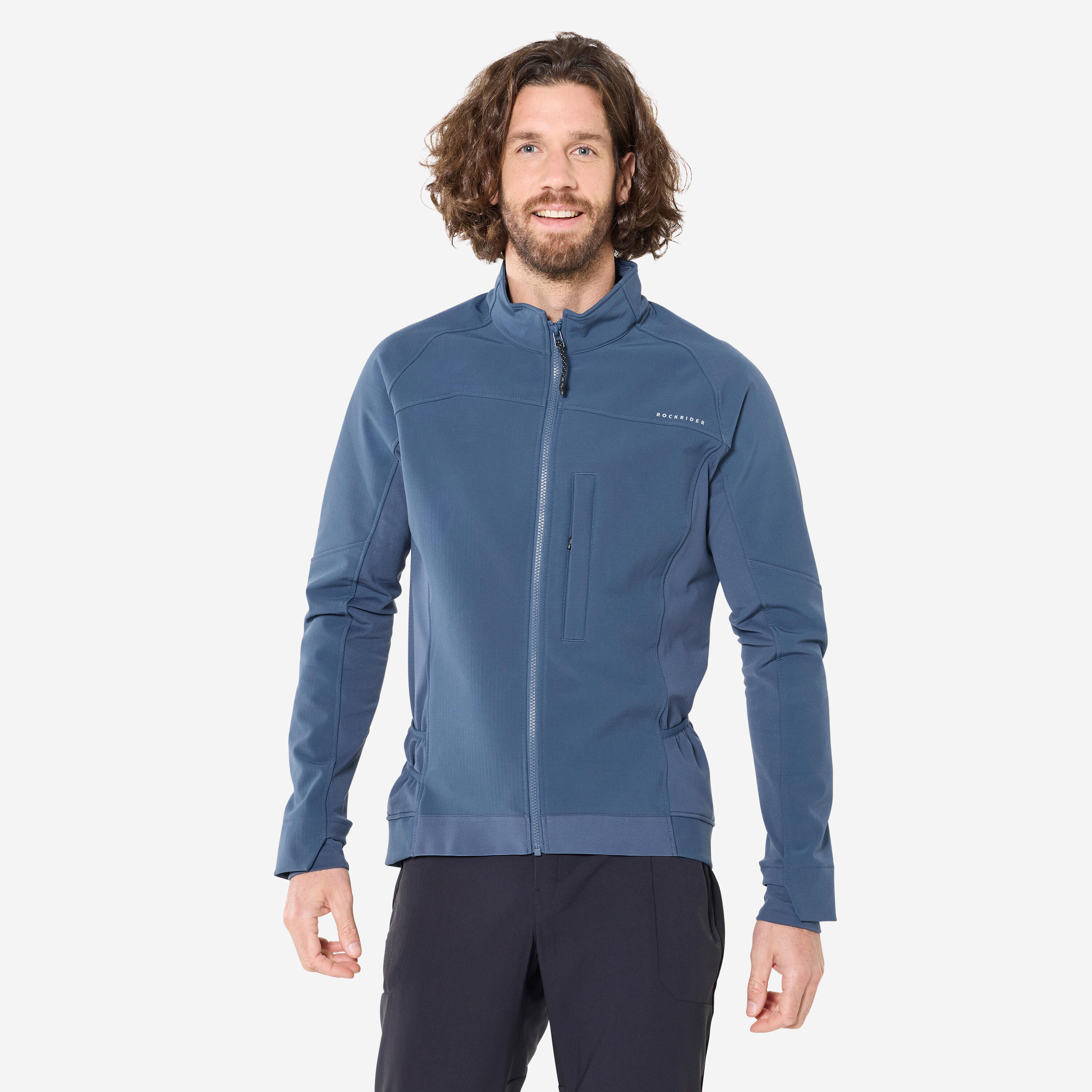 ROCKRIDER MTB-winterjack voor heren blauw
