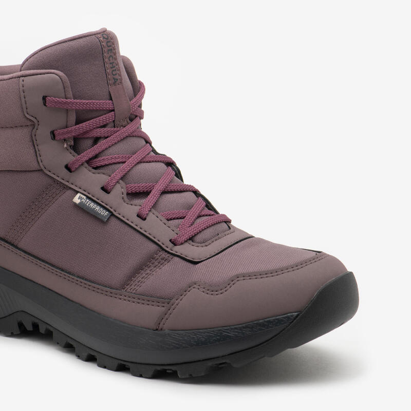 Buty turystyczne damskie Quechua NH100 mid wodoodporne