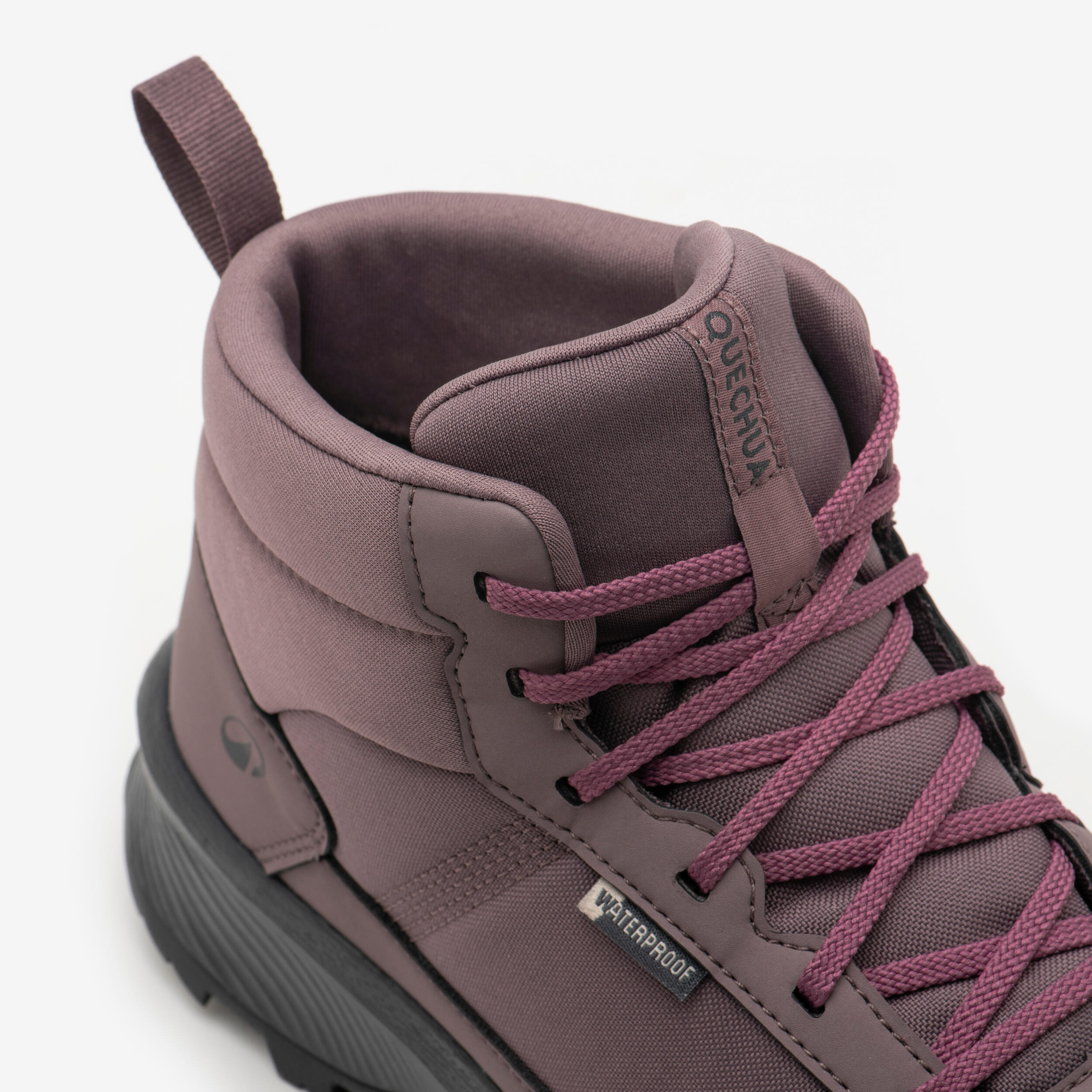 Women’s Waterproof Mid Hiking Boots, NH100 Mid WP - Purple 8/8