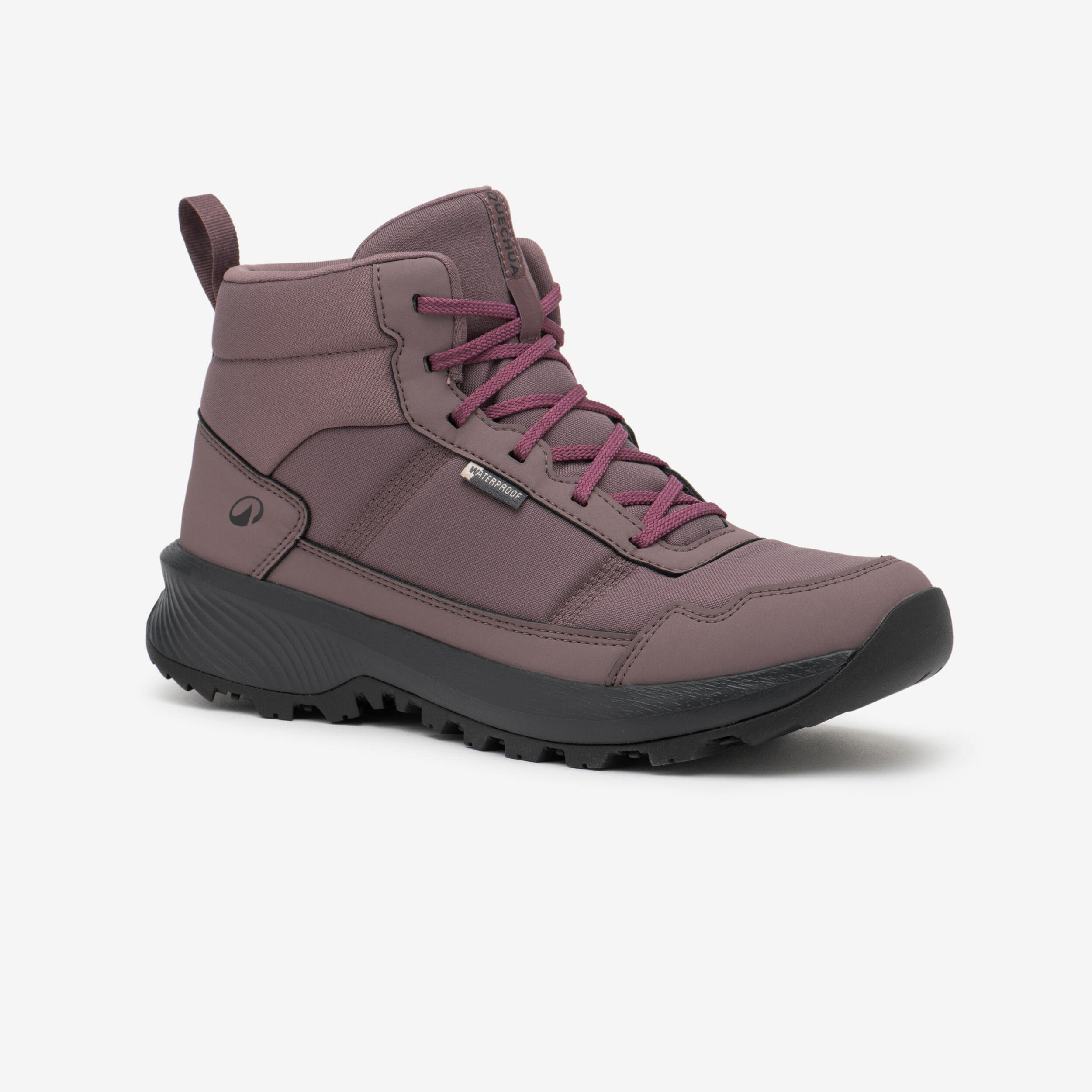 QUECHUA Wanderschuhe Damen halbhoch wasserdicht - NH100 WP violett