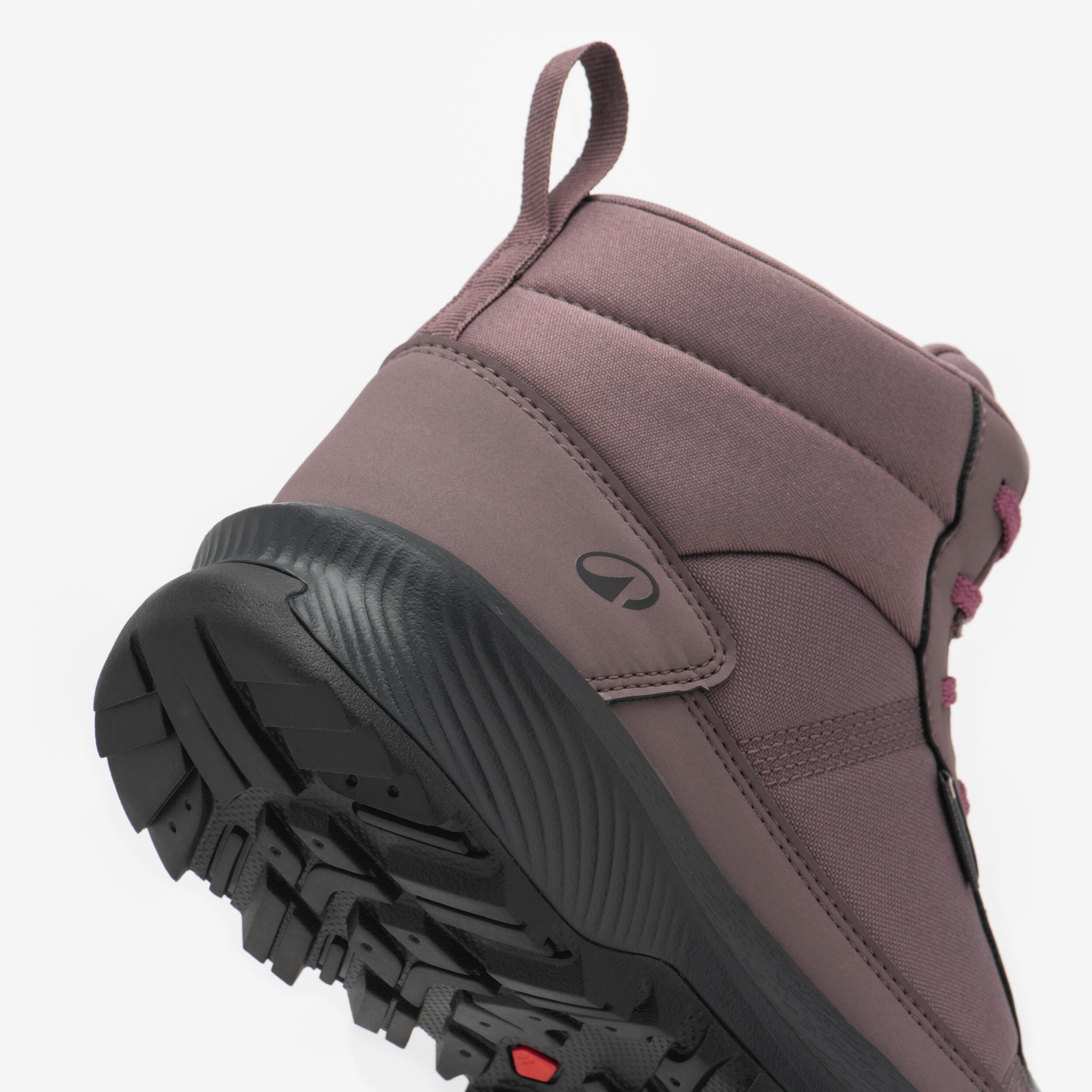 Women’s Waterproof Mid Hiking Boots, NH100 Mid WP - Purple 7/8