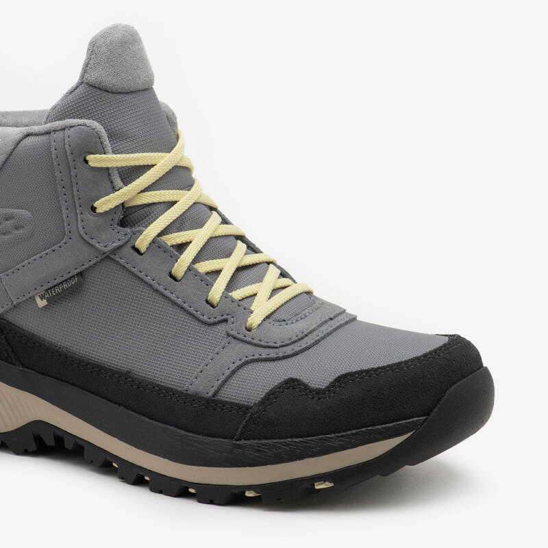 Chaussure de randonnée - nh500 mid cuir wp - femme