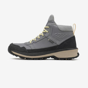 Botas de senderismo mid impermeables mujer - NH500 Piel WP gris