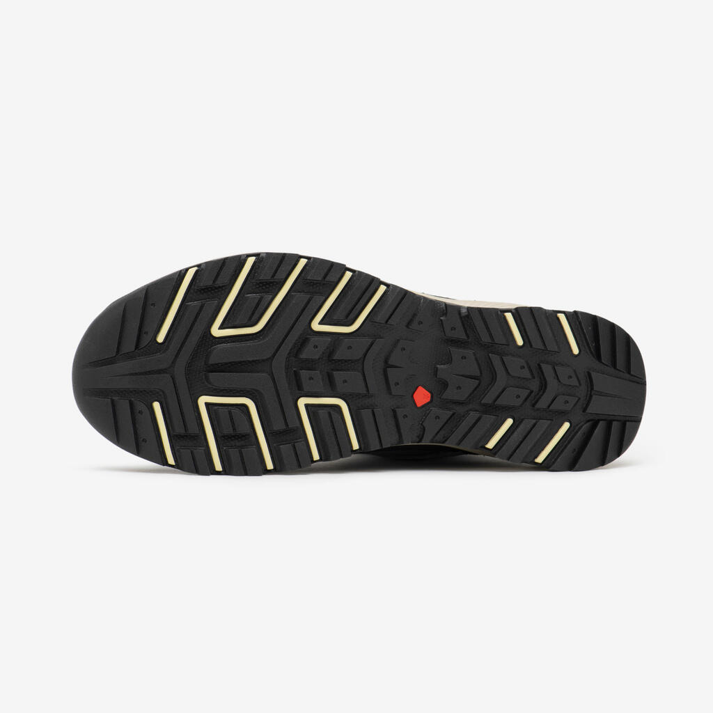 Wanderschuhe Damen halbhoch Leder wasserdicht Wandern - NH500