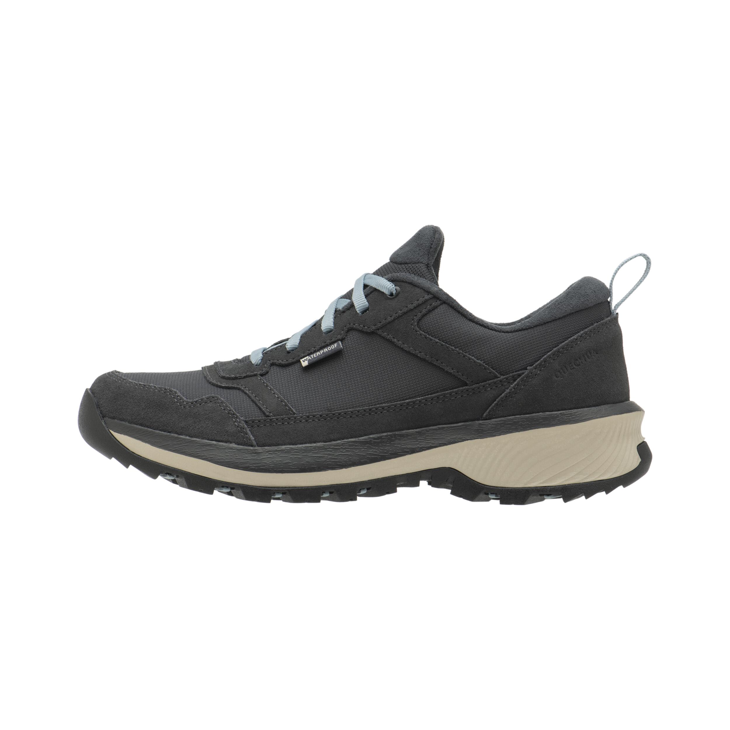 Chaussures de randonnée imperméables en cuir femme, NH 500 - QUECHUA