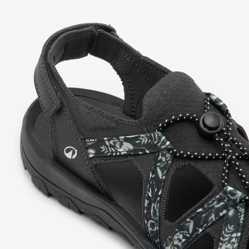 Sandales de randonnée confortable et légère femme, NH900 gris