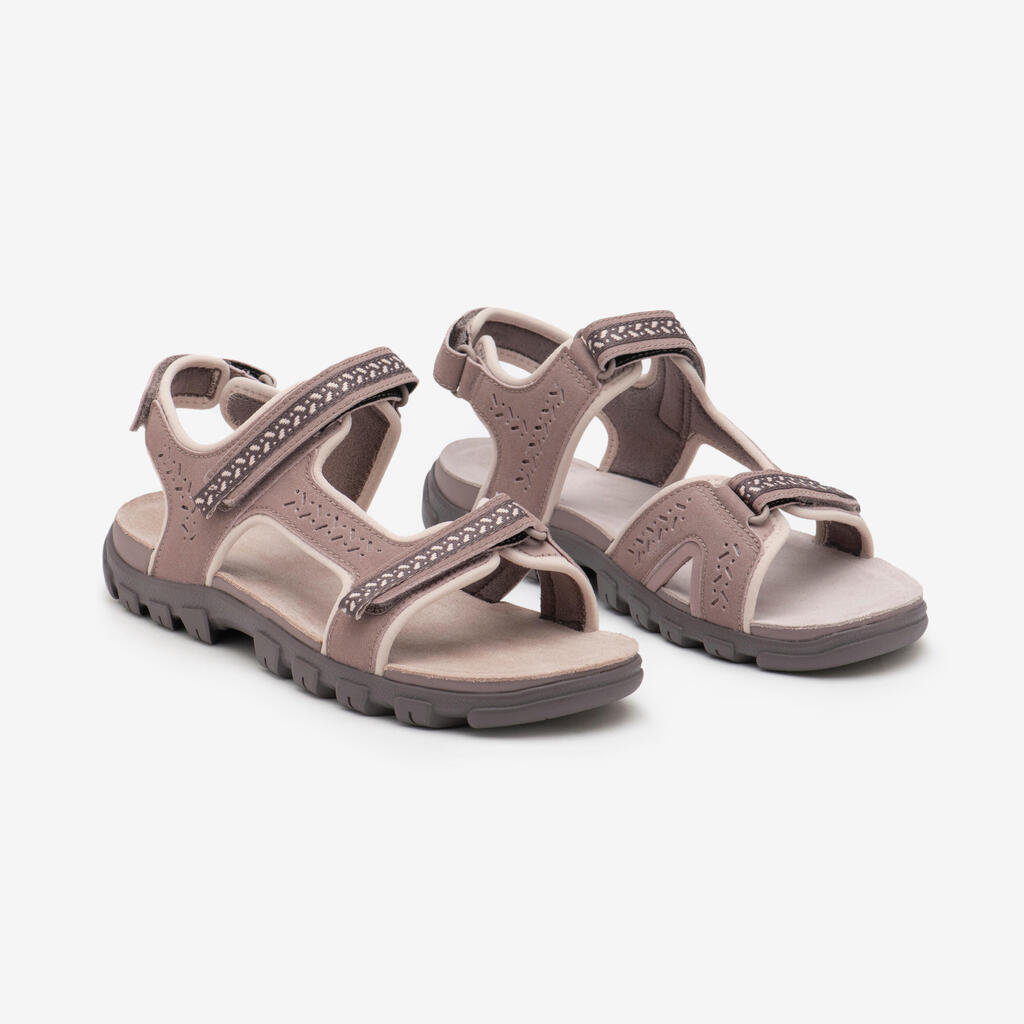 Women's hiking sandals - NH500 leather