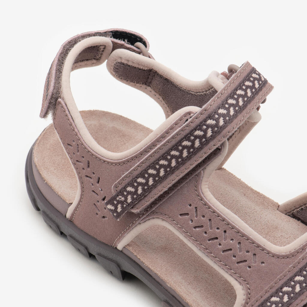 Women's hiking sandals - NH500 leather