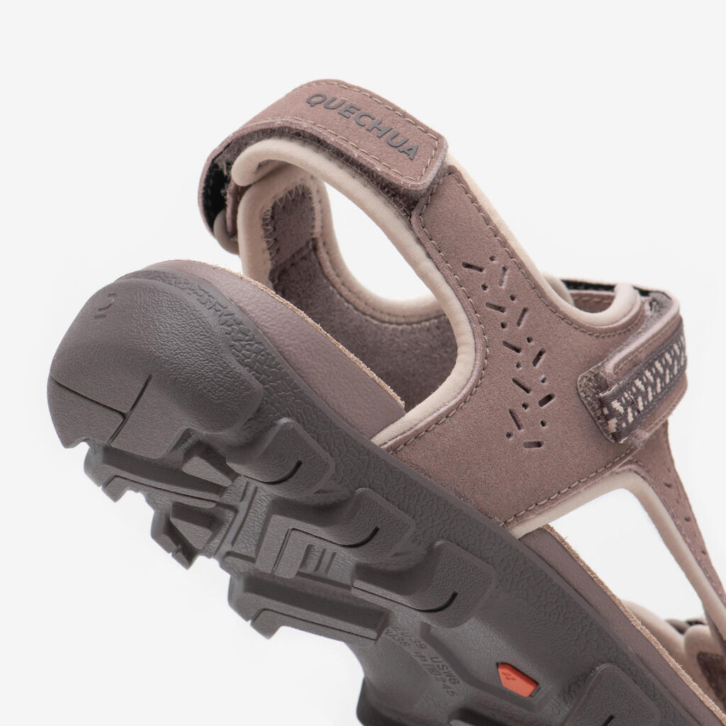 Women's hiking sandals - NH500 leather